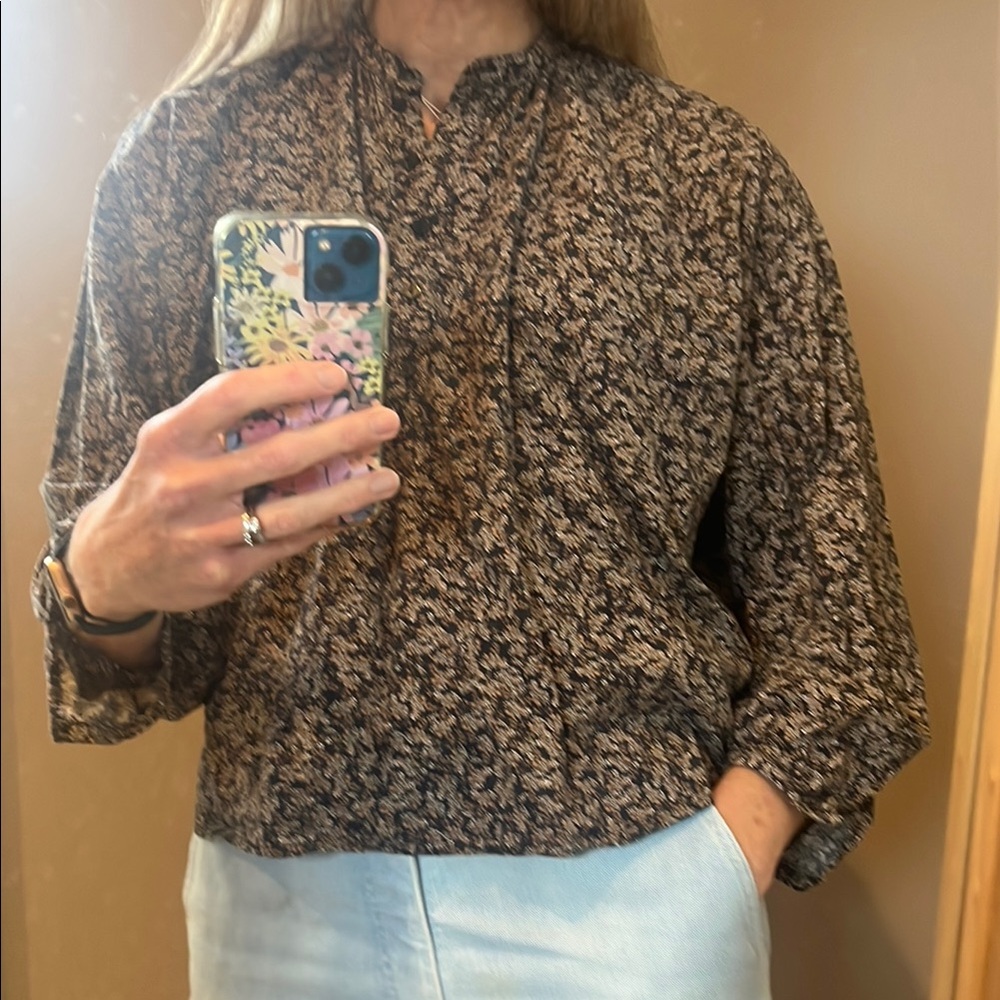 Fall Floral blouse